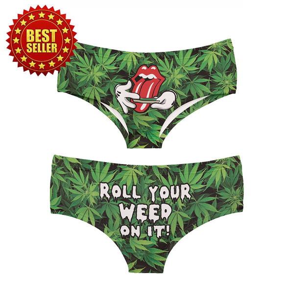 Hot Wife Love Weed Thong , 420 Panties , Weed Panties, Stoner Girl Thong,  Canabis Print Lingerie, Maridjuana Logo, Hot Wife Lingerie -  Canada